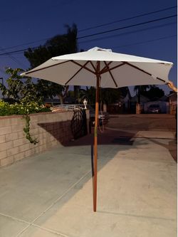 Umbrella 7ft wood (no base  $35