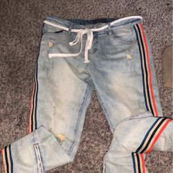 DOPE THRT JEANS WITH WHEAT TIMBERLANDS