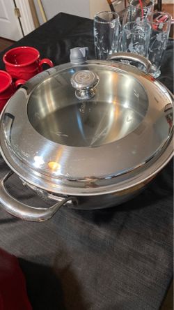 Princess house 14” vida sana stainless steel semi used