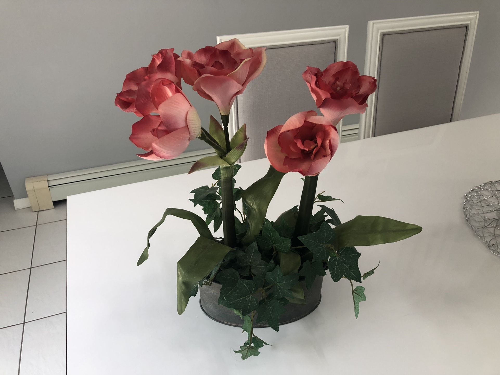 Vase With Artificial Flowers