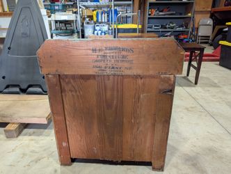 Antique H.E. Edwards Portland Washstand Cabinet – Late 1800s/Early 1900s