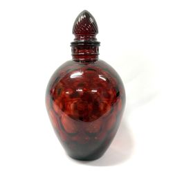 Vintage Wheaton Glass Ruby Red Decanter