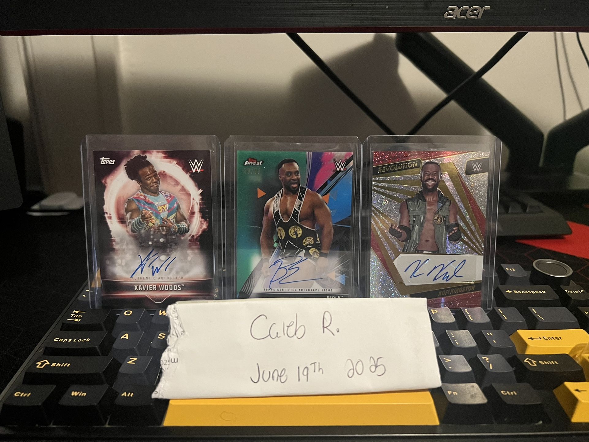 WWE Autographed New Day Cards!