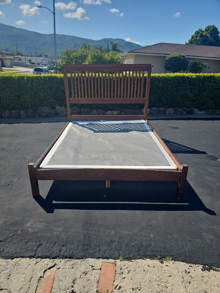 Solid Chesnut Wood Bed Frame