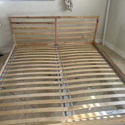 wood king bed frame 