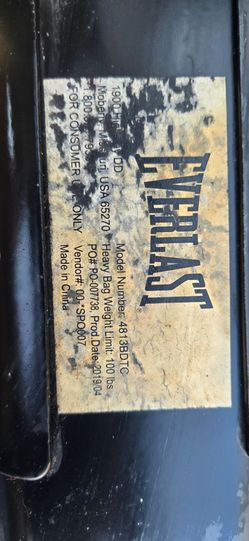 Everlast punching bag stand with speed bag