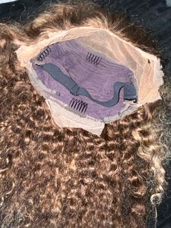 16 inch highlighted wig