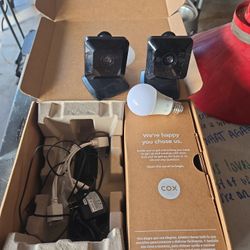 Cox Cameras 2 And Controlable  Light Bulb