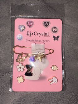 Up Crystal collection Slouch Socks Jewelry Charms