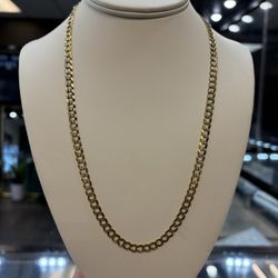 10kt Solid Curb Chain 