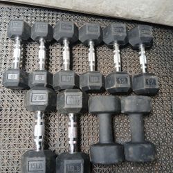 Rubber Coated Dumbbells