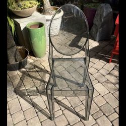 Acrylic Stacking Ghost Chair, 1 only
