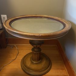 Antique Mirror Side Table