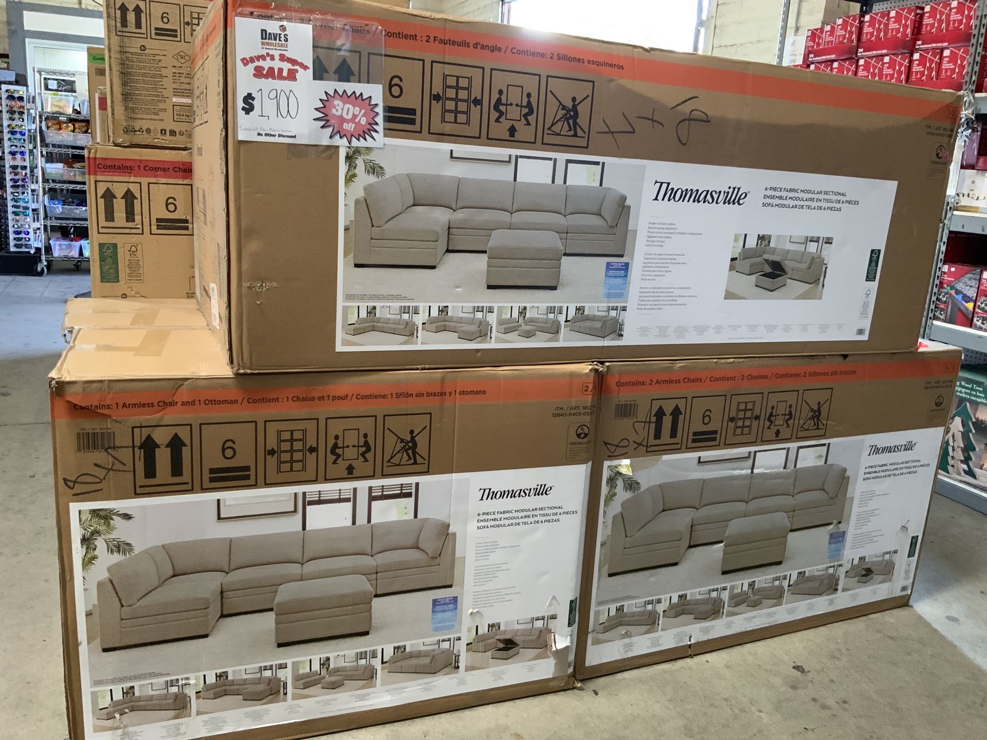 Tisdale 6pc Modular Sectional 