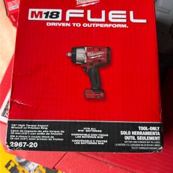 Milwaukee 2967-20 M18 1/2" High Torque Impact Wrench (Tool Only) *New* FREE SHIP
