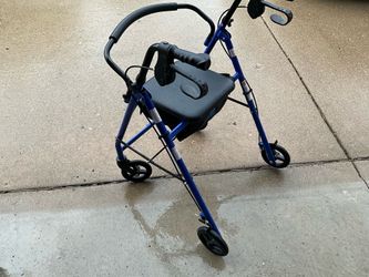 Medline Blue Steel Rollater Walker.  NEVER USED