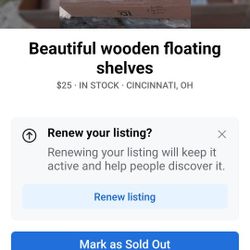 Wooden Floating Shelves 