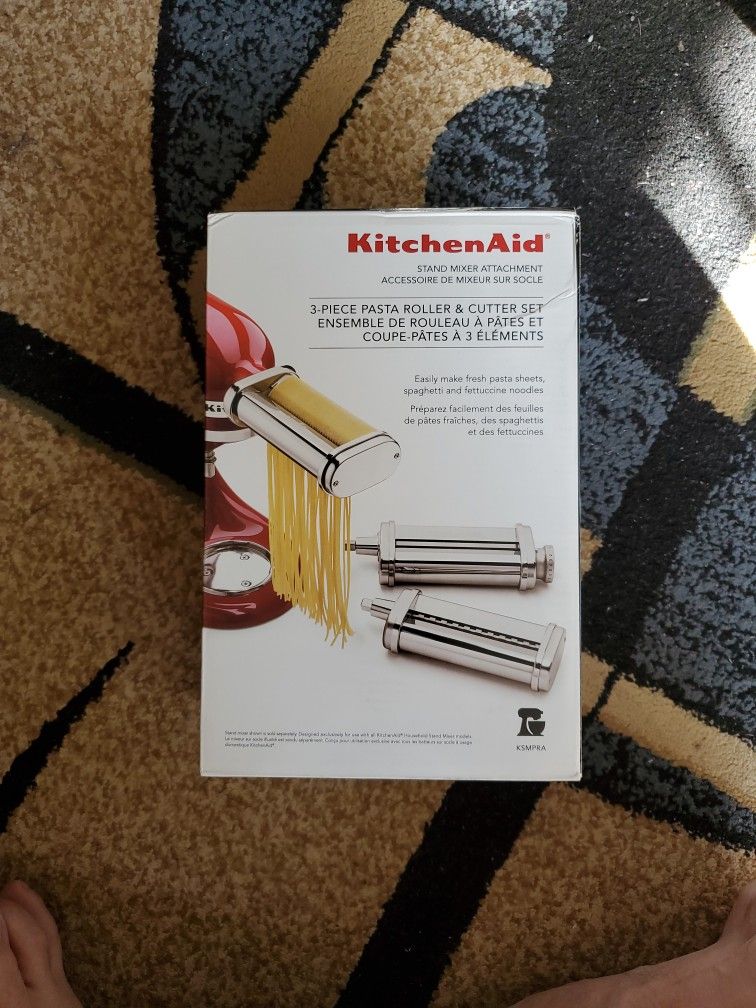 Kitchen Aid - Stand Mixer Attactmant - 3 Piece Pasta Roller & Cutter Set