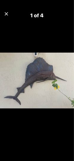 Metal sail fish