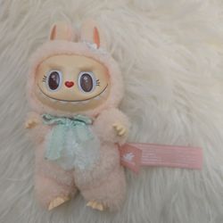 Labubu Mokoko close to sweet 1st generation plush toy keychain