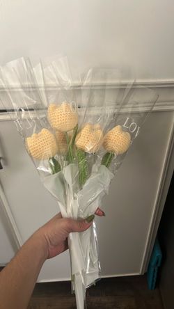 Crochet Tulip Bouquet – Set of6