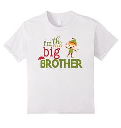 Boys Kids Big Brother Christmas T-Shirt, Big Brother Shirt
