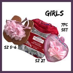 NWT Toddler Girls Mix/Match 7PC Set