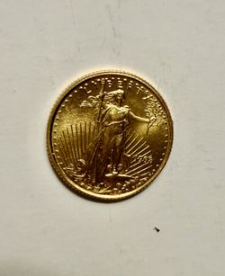 1/10 Oz .9999 22 Kt Gold American Eagle Coin