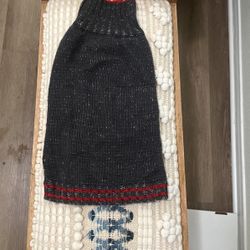 Grey Dog Sweater Turtleneck Small