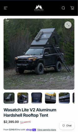 Sterling Adventure lightweight rooftop tent