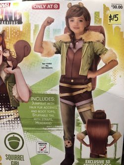 NEW Squirrel Girl Halloween Costume size medium