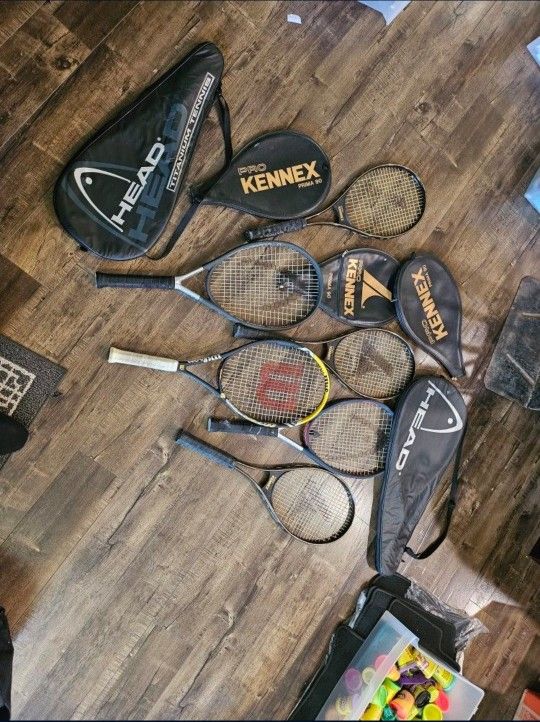 Tennis Rackets & Tennis Balls - Almost New