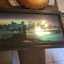 Twin tower light wall decor