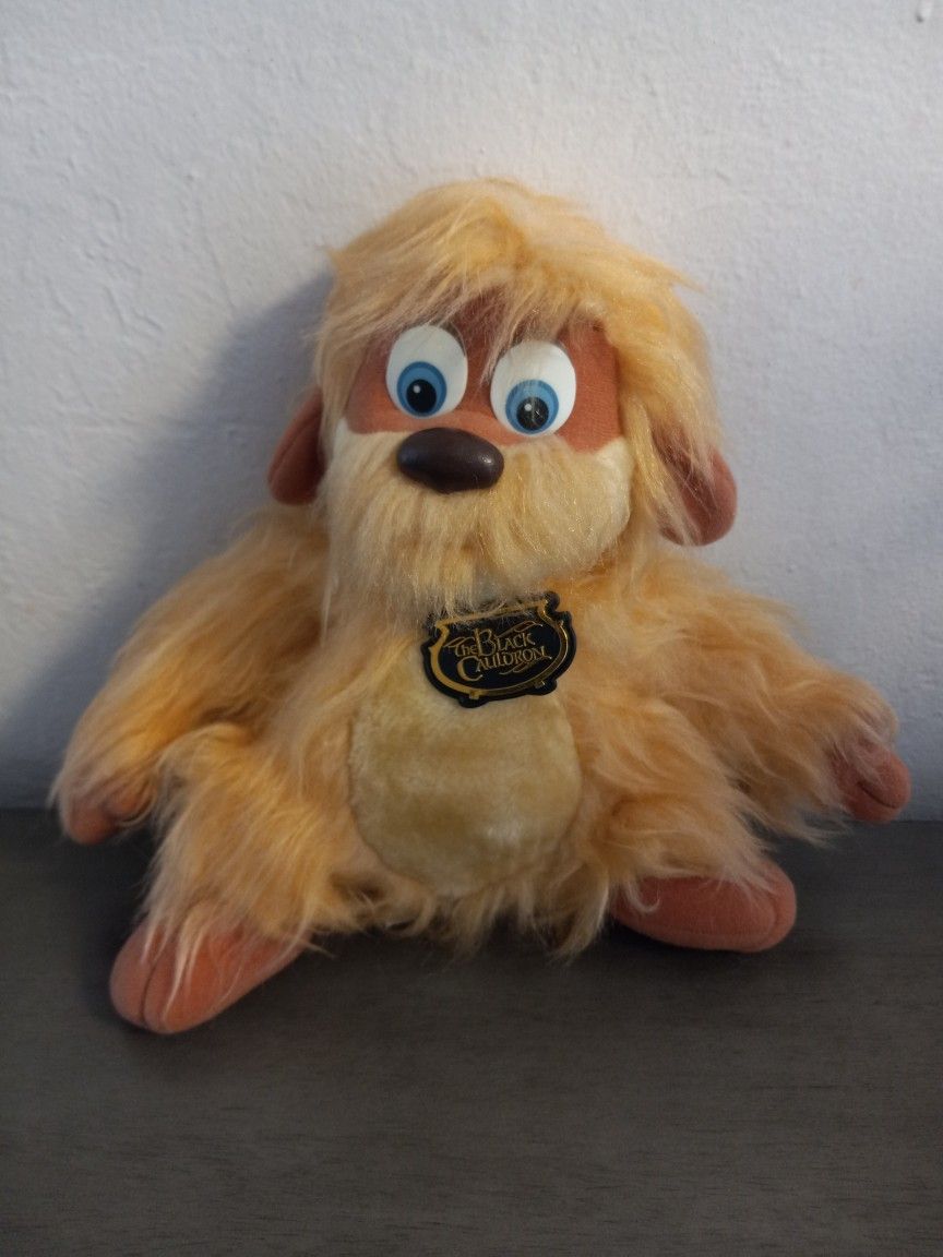 1985 Disney The Black Cauldron Gurgi Stuffed Plush Doll 14" Htf