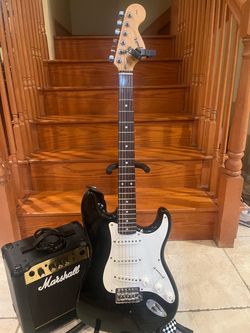 Squier Affinity Stratocaster w/ Marshall Amp