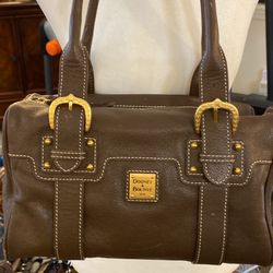 Brown Medium Leather Dooney & Bourke Satchel
