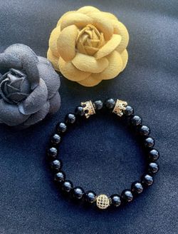 Unisex onyx bracelet