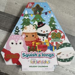 2025 SQUISH-A-LONGS HOLIDAY ADVENT CALENDAR 25 PIECES  **NEW**