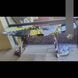 Bench Made Out Of 2 Skurf Boards 