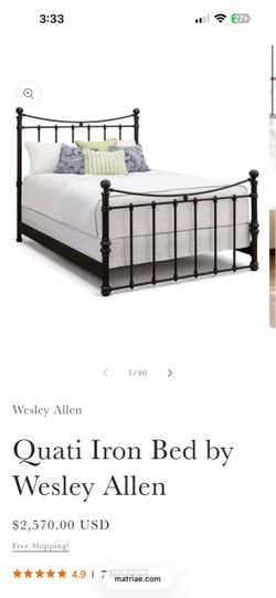 Wesley Allen Quati Iron Bed Frame
