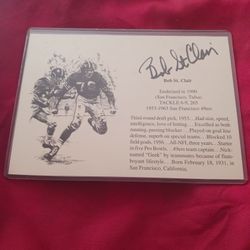 Bob St. Clair Autograph 