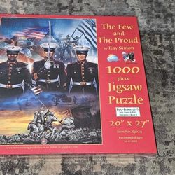 "The Few and the Proud" 1000pc Puzzle By Ray Simon 20"x 27" Brand New & Sealed!!
