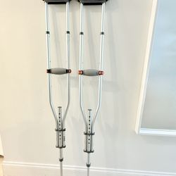 Crutches Adjusted Like New