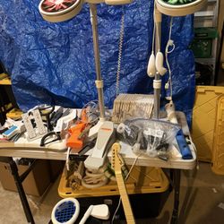 Huge Wii System Bundle-original Wii, Rock Band, Balance Board, Many Game Discs