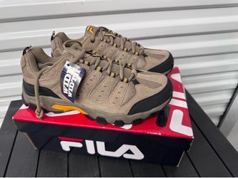 NEW FILA Travail Wide 4E Men's Hiking Trail Shoes Size 8.5 Brown