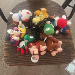 Nintendo 64 Bean Bag Characters Vintage