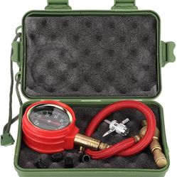 Tire Pressure Gauge, Portable Auto Car Tyre Tire Air Pressure Gauge Dial Meter Tire Pressure Meter Tester High Accuracy Tire Pressure Gauge Meter Test