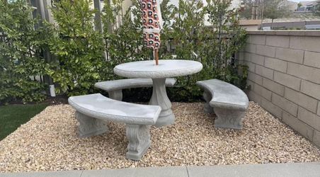 Concrete Round Table 