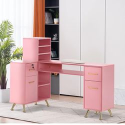 Pink Nail Desk 
