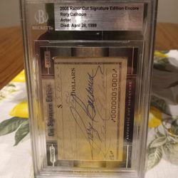 Actor Rory Calhoun Authenticated Signed Check